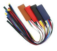 CLISPEED 4 segnalibri a nastro, 37,9 x 3,2 x 0,3 cm, in pelle e seta, facili da inserire, compatti per ufficio e libri di testo