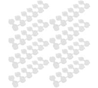 CLISPEED 40 Pezzi Contenitore per Pittura in PE 6 Vasetti e Coperchi | Capacità 3ml, Struttura 6 in 1, per Studenti e Artigiani, Uso Ordinato in Laboratorio