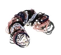 CLISPEED 40 pezzi Elastici per Colorati con Fasce Elastiche Morbide per Code di Cavallo Leggeri Segni Adatti Vari Stili e Quotidiano