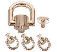 CLISPEED 4pezzi d Rings Rotabili per Borse Rivetti per Accessori Fai Te d Rings per Portafogli e Zaini di Rotazione Soluzione per Progetti di Artigianato