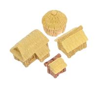 CLISPEED 4pezzi Ornamenti in Miniatura per Casette da Giardino in Resina Graziose Cose Decorazioni per Micro Paesaggi Statuine per Case delle Bambole Accessori per Cottage