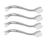 CLISPEED 4pezzi Spazzola Doppia Per Gabbie Per Uccelli Di Manico Per Pulizia Profonda Delle Gabbie Cucce e Trespoli Rimuove Escrementi e Detriti Efficacemente