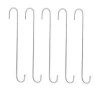CLISPEED 5 Pezzi Extra Large Iron S Hooks For Hanging Clothes And Pants Metal Hooks For Retail Display Wardrobe And Bedroom Organization Multipurpose