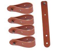 CLISPEED 5 pezzi Organizer in Pelle per Cavi con Fibbia Resistente da Porta Cavi per Auricolari Dati e Tende Accessorio Uomo per Regali Utili e Pratici