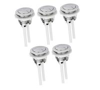 CLISPEED 5 Pezzi Pulsante Scarico Serbatoio Dual Flush Confezione per Riparazione Bagno Pulsante Ergonomico Facile da Installare e Utilizzare Compatibile con Vari Serbatoi