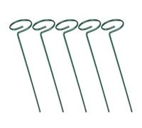 CLISPEED 5 Pezzi Sostegni per Piante in Ferro Leggero e Facile da Trasportare, Supporto Verde per Piante da Esterno e Fiori in Vaso, Struttura Robusta per Giardino