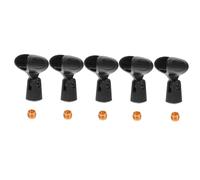 CLISPEED 5 set Clip Porta Microfono in Plastica Nera Supporto Pratico per Microfoni Wireless e Dinamici Leggero e Durevole per Registrazioni