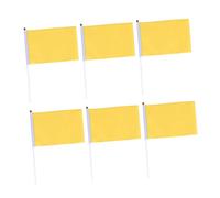 CLISPEED 50 Pezzi Bandiera Quadrata Sventolante Portatile in Poliestere Per Feste e Celebrazioni Bandiera Che Sventola a Mano Decorativa Resistente Leggera