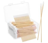 CLISPEED 500pezzi Cotton Fioc Di Precisione Punta Punta Per Pulizia Orecchie e Make-up Bastoncini Cotone Per Rimozione Cerume e Applicazioni Trucco Delicate