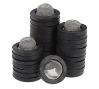 CLISPEED 50pezzi Rondella per Tubo da Giardino in Acciaio Resistente Pz con Guarnizione in Gomma Piatta per Connettori Tubo Filtro Sigillatura per Soffione Doccia