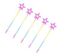 CLISPEED 5pezzi Bacchette Stellari Giocattoli Magici in Plastica Sicura Bastoncini Per Travestimenti e Giochi Di Ruolo Adatti Per Feste Di Halloween e Compleanni