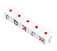 CLISPEED 5pezzi Dadi Da Poker Gioco Di Bevande Divertente e Portatile Per Feste e Bar Atmosfera e Intrattenimento Per Gruppi e Famiglie