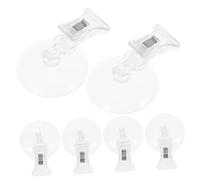 CLISPEED 6 Pezzi Clip Ventosa per Pubblicità Ganci per Supporti per Merce Adatti Retail e Mostre
