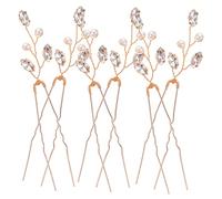 CLISPEED 6 Pezzi Fermaglio per Sposa Accessori per Matrimonio Decorazione per Acconciatura Nuziale Finitura Retro e Facile Usare e Abbinare Diverse Acconciature