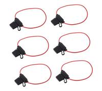 CLISPEED 6 pezzi Portafusibili Auto Kit Supporto Fusibili Inline PVC Resistente Plug in Facile Installazione Salvaspazio per Circuiti Veicolari