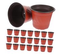 CLISPEED 60 pezzi Confezione Mini Vasi Plastica Due per Piante Succulente e Piantine Vasi Piccoli per Interni ed Esterni Fioriere Compatte per Ufficio Balcone Decorazione Contemporanea