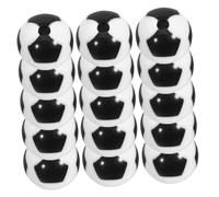 CLISPEED 60 pezzi Perline Distanziali Pallone da Calcio in Acrilico Nero e Bianco per Creazione Gioielli Bracciali Collane Te Sport Calcio
