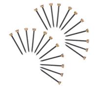 CLISPEED 70 Pezzi Chiodi per Cornici Testa in Rame Nero, Piccoli Chiodi da Parete per Appendere Quadri su Legno, Cartongesso e Mattoni, Ferramenta Compatta per Montaggio Nascosto,