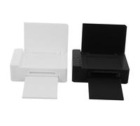 CLISPEED 8 Miniature Dollhouse Office Printer Small Plastic For Creative Role Play Realistic Tiny Workspace Accessories Compatible With Dollhouse Furniture