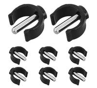 CLISPEED 8 Pezzi Clip a Forma di C in Pp e Ferro per Bloccaggio, Compatibili Tubo Ø22mm, Accessori per Deambulatore e Sedili per Wc, Uso in Ospedali e Case