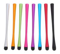 CLISPEED 8 Pezzi Penna Touch Capacitiva per Smartphone e Tablet Corpo Flessibile in Silicone e Metallo, Pennino per Schermi Touchscreen Riduce Tocchi Accidentali Colore Colore Casuale