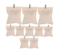 CLISPEED 8 Set Sacca per Il Peso della Esterna Pesi per Tende Pesanti All'aperto Pesanti Pesi per Tende da Esterno Pesi per Pesi per Tende da Doccia Peso del Sipario Beige Tela