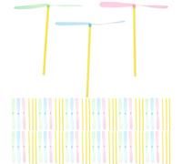 CLISPEED 80 Pezzi Giocattoli Volanti da Esterno in Plastica Resistente Elicotteri Mano Colorati per Regalo per attività all Aperto e Giochi di Gruppo Colore Casuale Colore Casuale