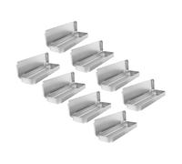 CLISPEED 8pezzi Astuccio Rettangolare in Latta Organizer Per Penne e Matite Scatola Portaoggetti Portatile Per Cancelleria Contenitore Robusto Per Ufficio e Scuola