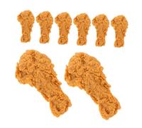 CLISPEED 8pezzi Cosce di Pollo Artificiali in Simulato Cibo Finto da Esposizione per Cucina Ristorante Food Styling e Decorazioni Festive