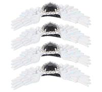 CLISPEED Accessori per Scarpe 4pezzi Clip Decorativa d Angelo in Argento Strass Rimovibile per Scarpe Stile Gotico per Matrimonio e Eventi Speciali