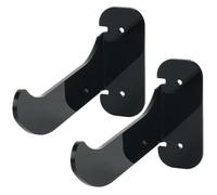 CLISPEED Acrilico Supporto Stabile 2 Pezzi in Tappetino Nero Muro, Yoga | Organizzazione da Parete per Palestra e Bagno, Adatto a Blocco Yoga e Borsa, Resistente All'acqua