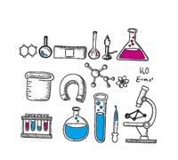 CLISPEED Adesivi Laboratorio Scienze Chimica Fisica Decorativi per Aula Design Chimico Unico Facili da Applicare e Rimuovere per Quaderni e Bottiglie d Acqua per Studenti e Insegnanti