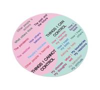 CLISPEED Adesivo Magnetico Calming Emotions Wheel Sticker per per Attività Gruppo e Discussioni Colori Vivaci e Accattivanti Resistente e Facile Applicare