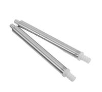 CLISPEED Asta Filettata in Acciaio Inox 2 Pezzi per Manico Scopino Wc Adattatore Sostituzione Palo Inferiore Accessorio Compatibile per Pulizia Bagno