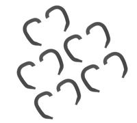 CLISPEED Auricolare 5 Paia di Supporti in Silicone Ragazzo Ragazza per Nero Ipoallergenico e Leggero la Orecchie Sporgenti , Protezione Sicura e Confortevole