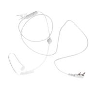 CLISPEED Auricolare Mono Auricolare Trasparente con Aria Microfono Qualità Isolamento Rumore e Protezione Radiazioni Compatibile con Radio Ricetrasmittenti