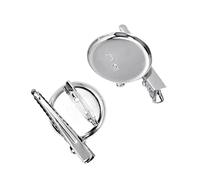 CLISPEED Base Per Spilla Con Clip in Ferro, Accessori Per La Realizzazione Di Spille Fai Da Te, Dischi Vuoti 2 Cm, Set Da 100 Pezzi Per Creazione Di Spille Personalizzate Su Cappotti e Maglioni