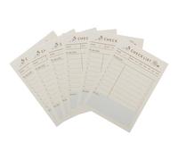 CLISPEED Blocchi Memo Autoadesivi Taccuini Portatili Beige 6 Carta Liscia e Scrivibile e Liste di per Pianificazione Quotidiana