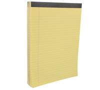 CLISPEED Blocco Note A4 Strappabile a Righe Giallo 214X296 CM Set 4 Pezzi Blocco Note per Ufficio e Studio per Pianificare e Appunti Quotidiani