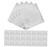 CLISPEED Borsa Termica Isolante in Alluminio 50 Pezzi 20x20 Cm Sigillo, Borsa Per Alimenti Da Asporto Multifunzione, Per Ristorante, Casa e Consegne, Conserva Cibi Caldi e Freddi Per Ore