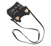 CLISPEED Borsa Tracolla Bambina Leggera con Design Gatto Carino Mini Borsetta per Accessorio Moda Funzionale e Facile da Portare