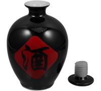 CLISPEED Bottiglia Liquore Ceramica Artigianale da Contenitore Tradizionale per Vini Bianchi e Gialli Vaso Decorativo Elegante in Ceramica Jingdezhen per Collezionisti e Amanti del Vino