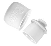 CLISPEED Burriera in Ceramica Bianca con Coperchio Ermetico Contenitore per Burro e Formaggio Conservazione Ottimale per Cucina e Piano di Lavoro