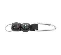 CLISPEED Bussola Multifunzionale da Escursionismo con Termometro Integrato, Moschettone Portachiavi Compatto per Zaino e Cinturino Orologio, Attrezzatura Outdoor per Campeggio e Trekking