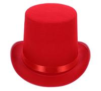 CLISPEED cappello da mago cappello pieghevole da mago Cappello mago cappelli da festa Tradizionale Cappello misterioso Cappello costume vintage cappello a tricorno Vestire il cappello rosso