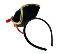 CLISPEED Cappello da Pirata Fascia Elastica per Cosplay Accessori di Carnevale e Feste Tema Pirata Adatto per Ragazze e Donne in Tutti gli Eventi Tematici