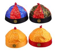 CLISPEED Cappello dell'Imperatore Qing per Cosplay Vintage Accessorio Creativo per Spettacoli e Confortevole per Teatrali e Costumi