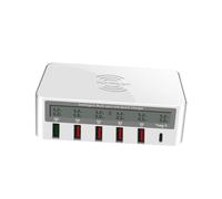 CLISPEED Caricatore Wireless USB Type C con Stazione Multifunzionale per Smartphone e Protezione Cortocircuito per e Casa
