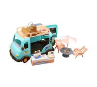 CLISPEED Carretto Dei Gelati Per Casa Delle Bambole Da Spiaggia Ombrellone Mobili in Miniatura Set Arredamento Per Casa Delle Bambole Cibo Simulazione in Miniatura Giocattoli Educativi Per
