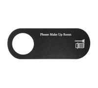 CLISPEED Cartello Bifacciale Non Disturbare in Acrilico Resistente Gancio per Porta Hotel e Ufficio Etichetta Maniglia Porta per Privacy o Pulizia Design Elegante per Ambienti